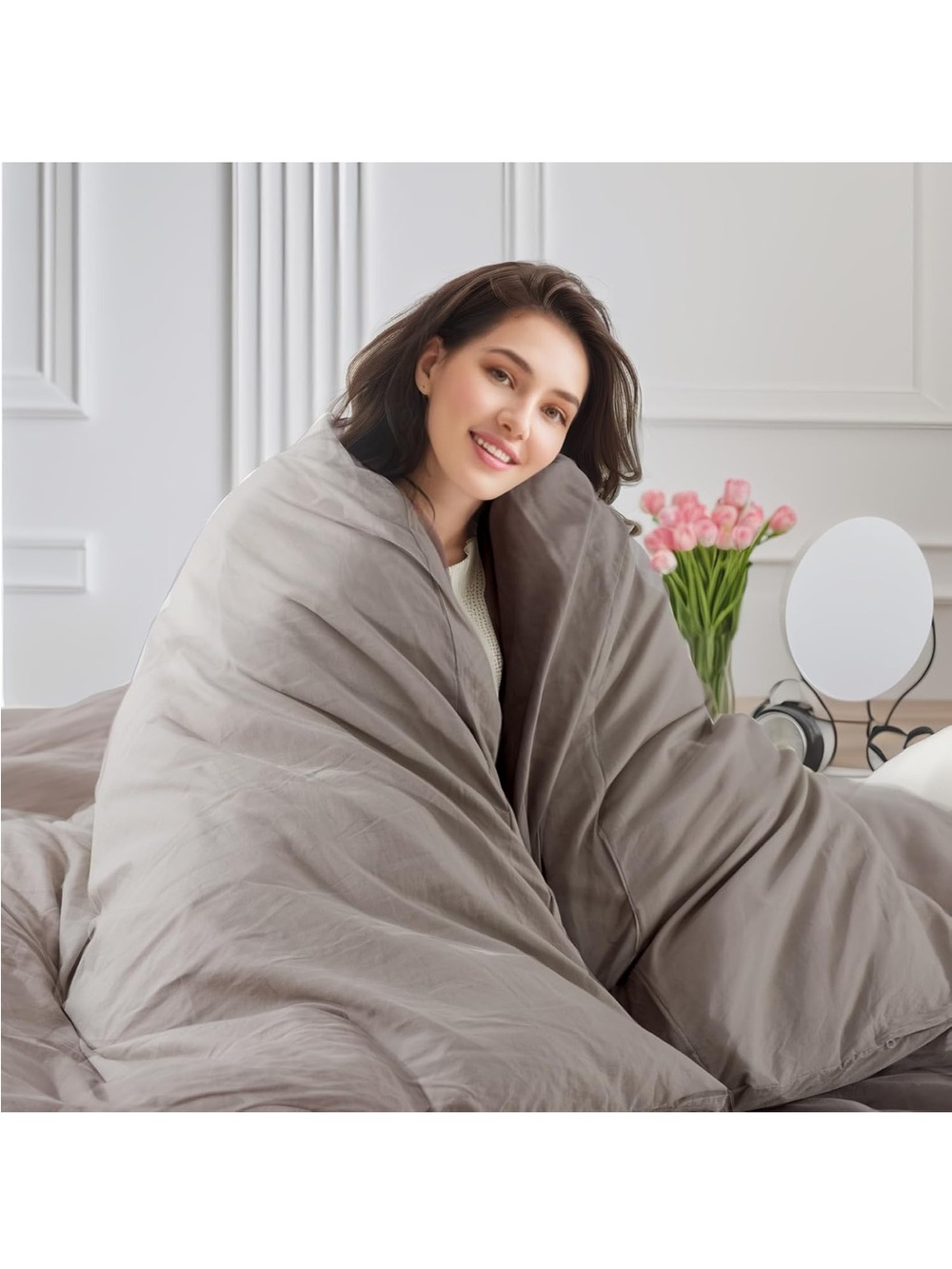 NEW NEXHOME PRO Duvet Cover Set 100% Washed Cotton Oversized King 120"x98" - Picture 3 of 9
